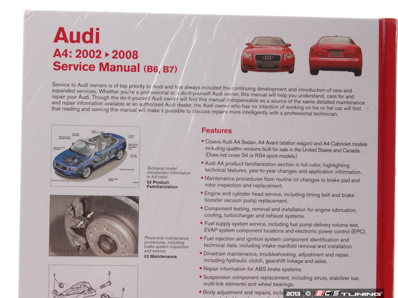 2003 Audi A4 1.8t Quattro Repair Manual